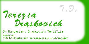 terezia draskovich business card